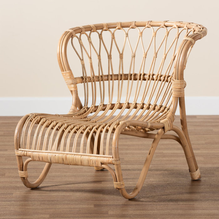 Bay Isle Home Cabery 28'' Wide Rattan Side Chair | Wayfair